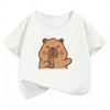 Summer Spring Trendy Kawaii Tee Capybara T Shirts Funny Manga Kids Childrens Tshirt Boys Girls Casual Top Tee
