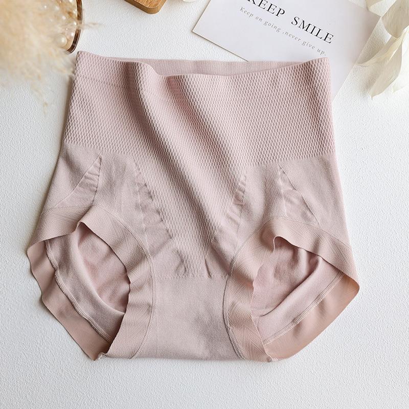 Big Size Female Spring Seamless High Waist Abdominal Lift Hip Triangle Briefs