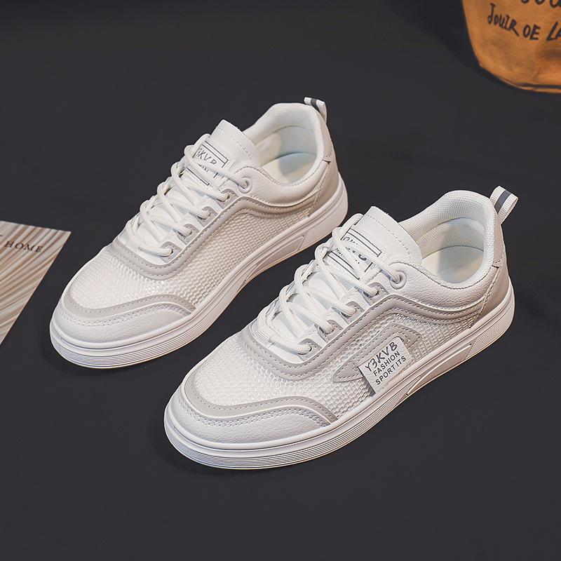 

Белые туфли женские универсальные сетчатые дышащие универсальные туфли на плоской подошве студенческие белые туфли летние повседневные папины спортивные туфли для сноуборда 40