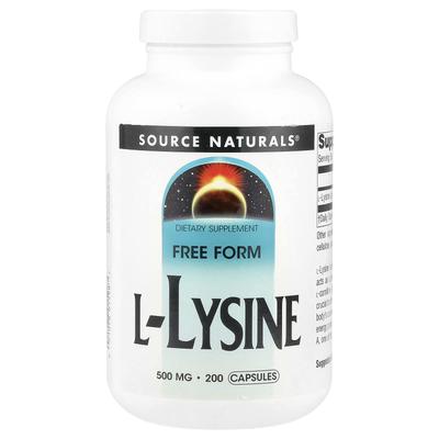 L-Lysine, 500 Mg, 200 Capsules