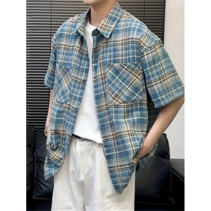 New Short Sleeved T-Shirt For Men In Summer, Korean Style Trend, Simple Half Sleeved Top, Hong Kong Style Loose Casual Brand T-Shirt