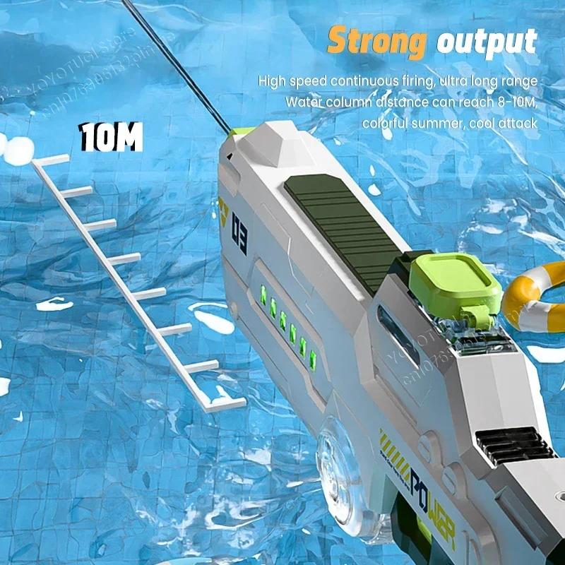 Non-Toxic Water Absorption Gun New Light Electric Water Gun Large Capacity Automatic Summer Outdoor Children Adult Water Play Toy Gun