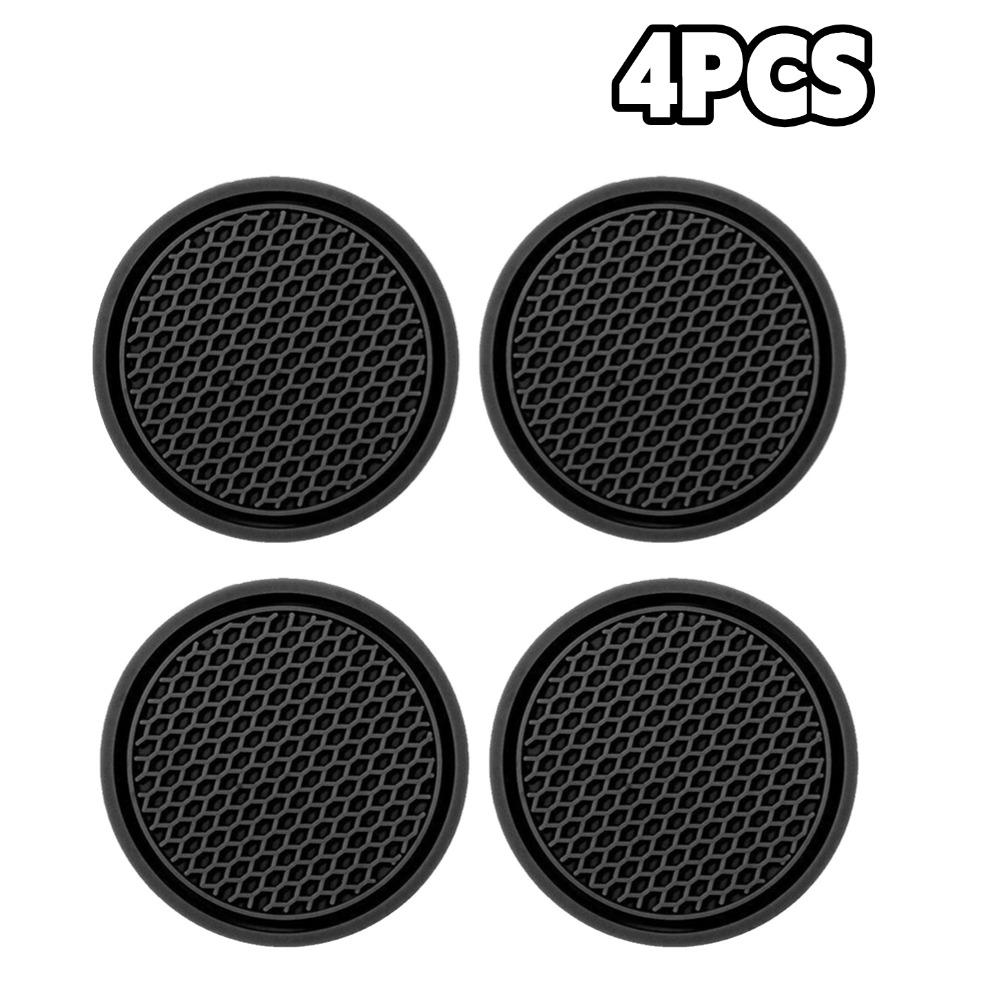 2/4/8pcs Car Creative Diamond Water Coasters Set Cute Car Cup Holder Mats Auto Interior Decor Universal Fit Dustproof Spillproof