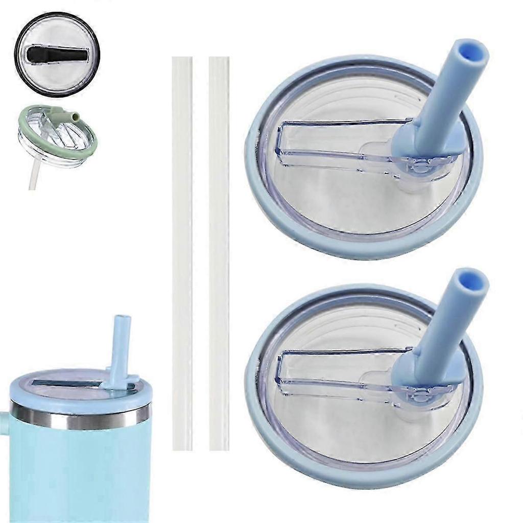40oz Replaceble Tumbler Flip Straw Lid for Quencher Straw Lid Replacement Fit for HydroJug Traveler