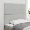 vidaXL Headboard with Crystal Buttons Light Grey 100 Cm In Velvet 3337752