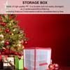 64-Grid Baubles Storage Box Folding Translucent Christmas Ball Storage Containers Dual Zipper with Lid Xmas Ornament Storage Box