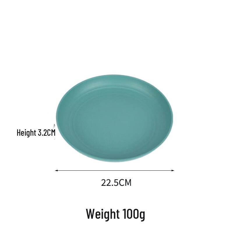 ZISIZ Plastic Vertical Stripe Dinner Plate Set