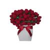 Country-style Rose Bouquet Blanket Valentine's Day Gift for Best Friends Knitted Hyacinth Wool Blanket