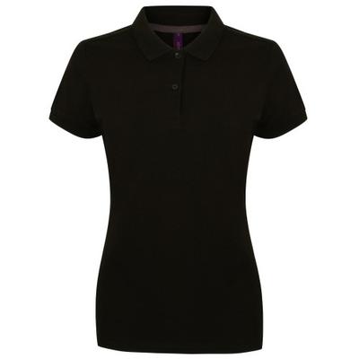Womens/Ladies Micro-Fine Short Sleeve Polo Shirt