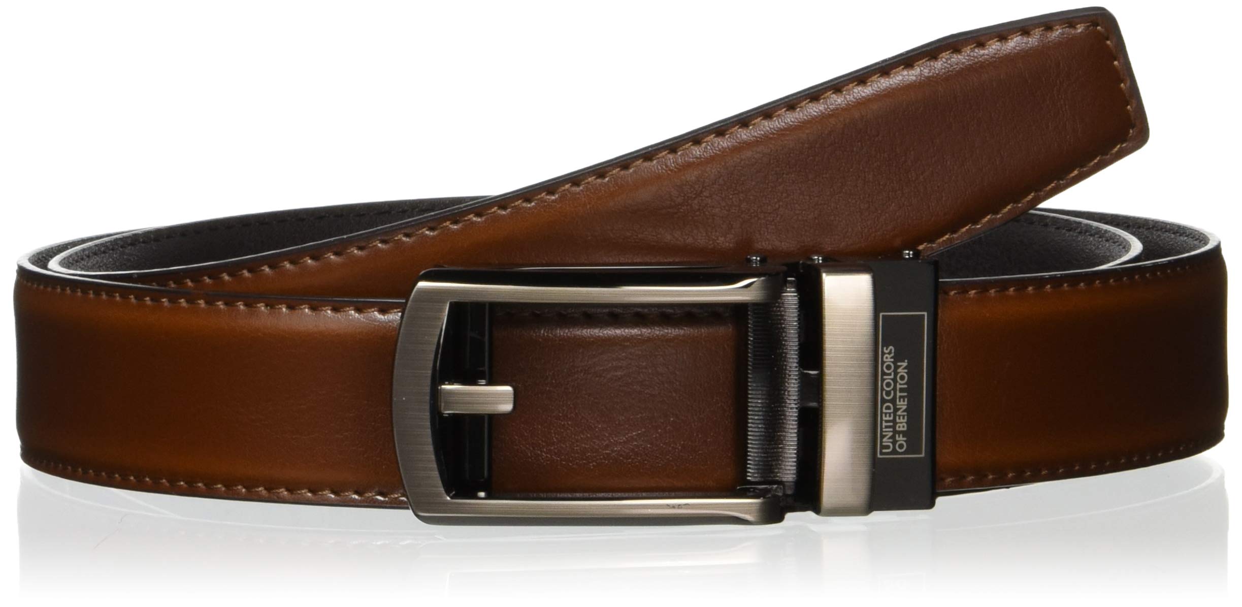 

United Colors of Benetton 1026 Однотонный Сделано Максимум 105см 33мм Мужской ремень, Коричневый, Япония, Длина Прибл. (регулируемый), Ширина прибл.