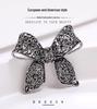 European and American Luxury Rhinestone Bow Brooch 