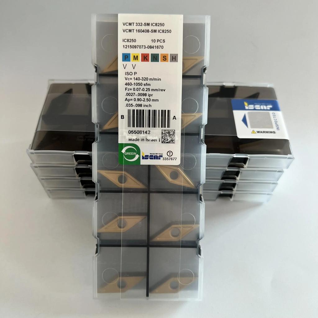 VCMT160408-SM IC8250   Industrial Indexable Carbide Inserts 10 Pcs