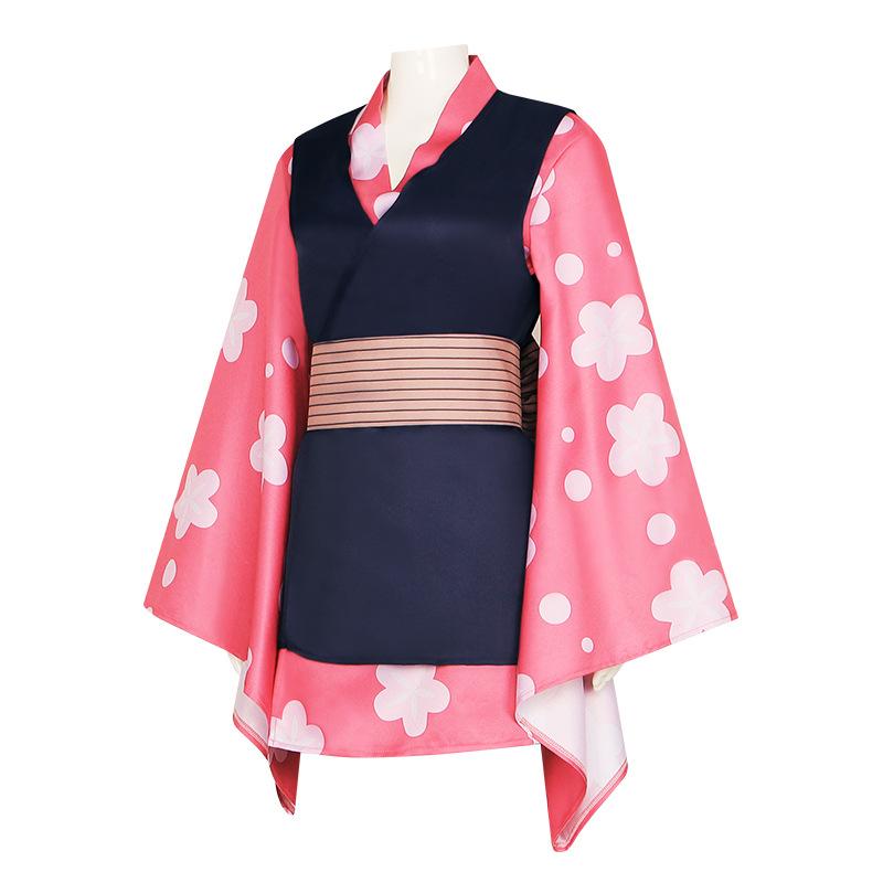 Demon Slayer cosplay outfit Demon Slayer Corps Sabito's senior sister Makomo Japanese kimono cosplay anime performance costume 0051