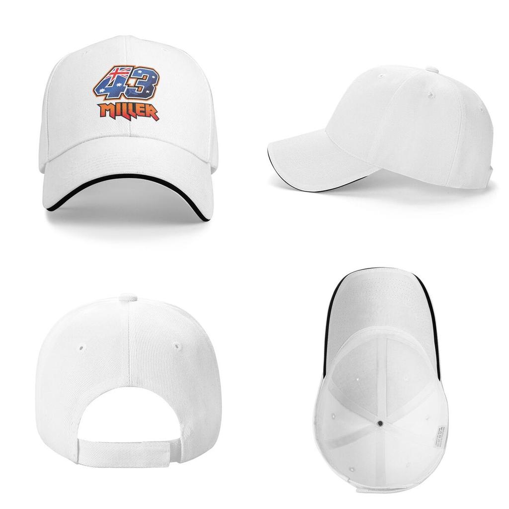 Unisex Baseball Hats Jack Miller Number 43 Outdoor Streetwear Summer Sports Baseball Caps Cap Casquette Polychromatic Hats