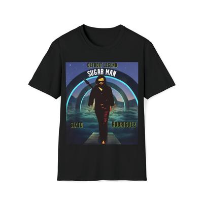 T-shirt unisex in morbido cotone. Uomo Zucchero. Sixto Rodriguez