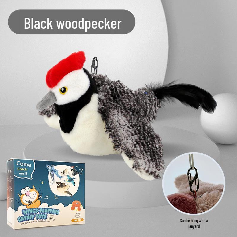 Pet Plush Bite-Resistant Interactive Bird Toy for Cats and Dogs