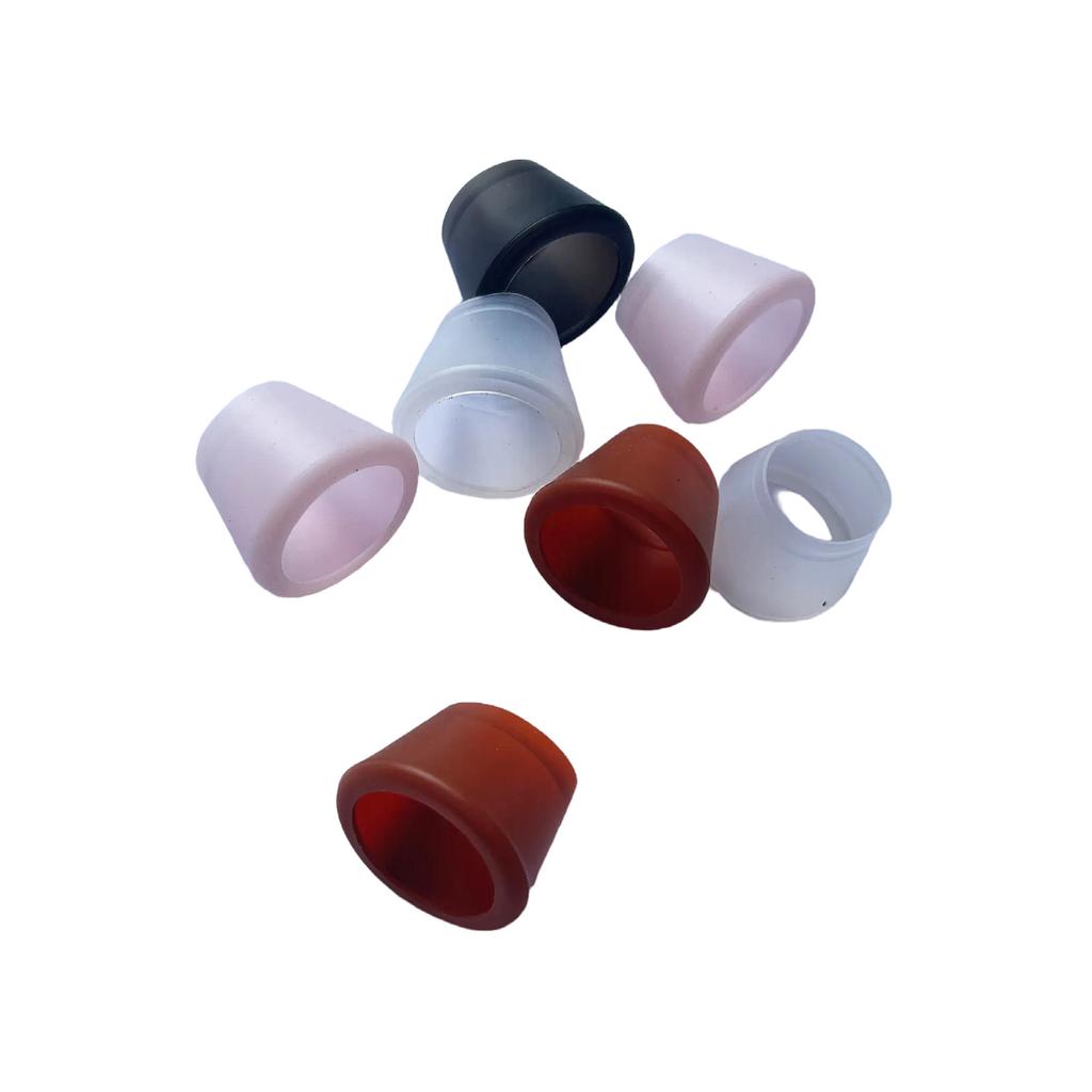 Silicone Tennis Racket Handle End Guard Cap Antislip Shock Absorber Protective Sleeve Durable Easy Install for Sports Competitio