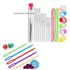 26/100Pcs Large Eye Blunt Yarn Needles Knitting Sewing Kit Plastic Weaving Crochet Locking Counter Stitch Markers Sewing Tools