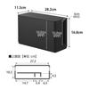 Yamazaki Smart Series Stackable Storage Case for Game Consoles and Controllers W28.2×D11.5×H16.8cm Black