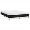Vidaxl Bed Frame Without Mattress, Black, 140X190 Cm, Upholstered