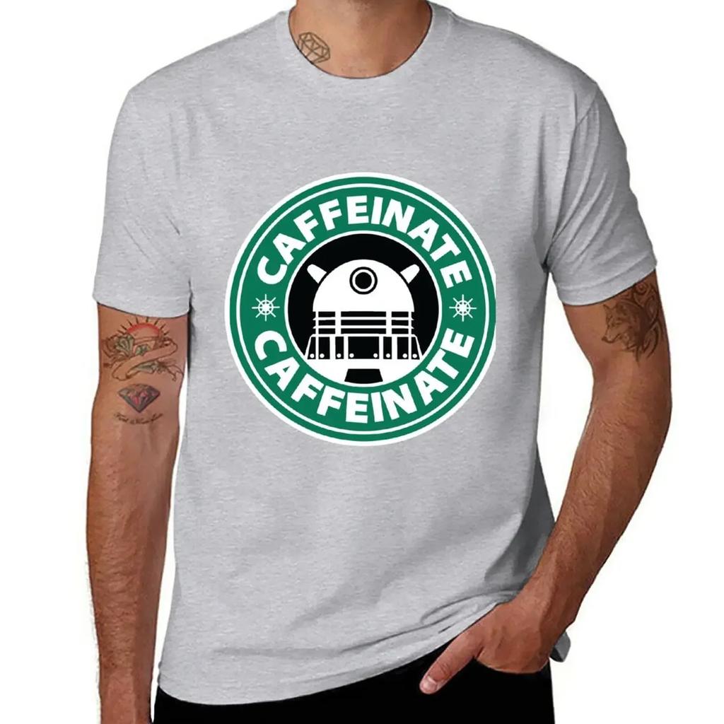 CAFFEINATE!!! T-Shirt customs design your own summer tops mens t shirts pack