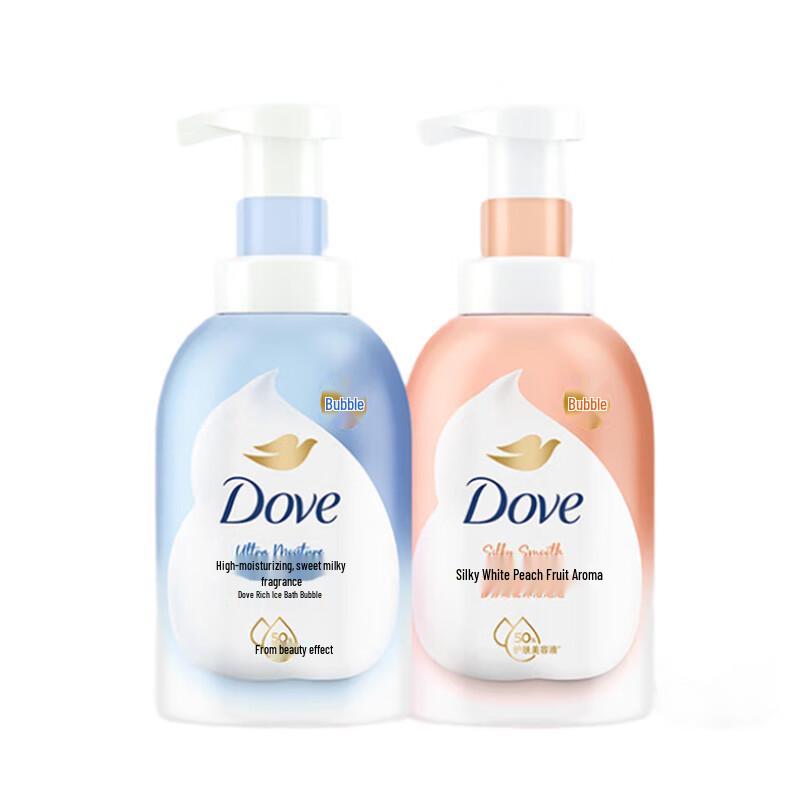 Dove Foamy Shower Foam Sweet Milk & White Peach Duo