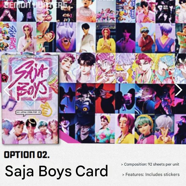 K-Pop Demon Hunters CARD SET (KPDH, SAJA BOYS, HUNTRIX)  (5 Options)