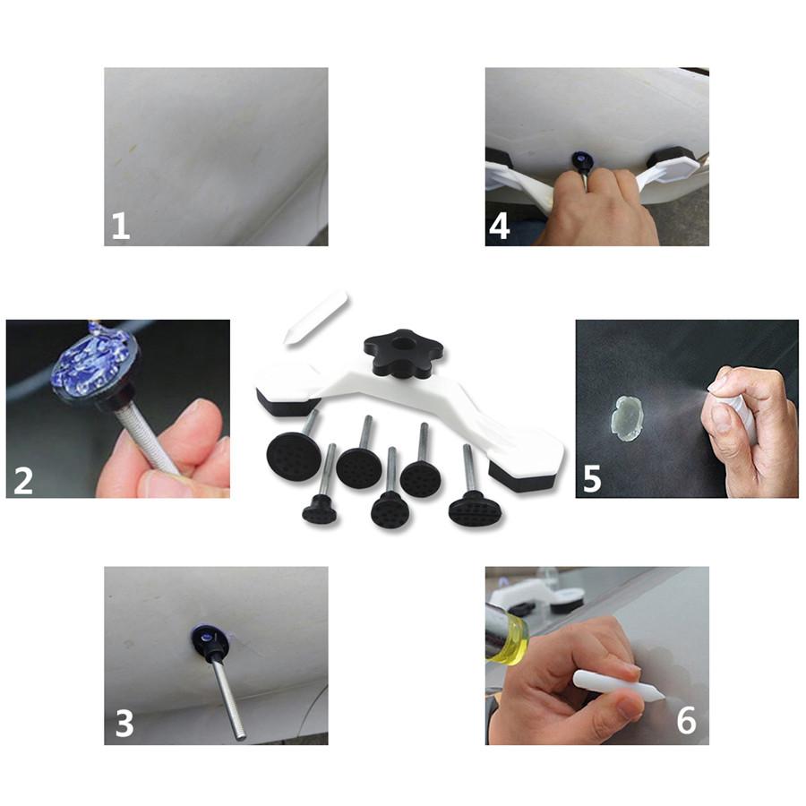 Car Body Paintless Dent Pulling Bridge Hail Removal Repair Glue Tab Hand Tool US