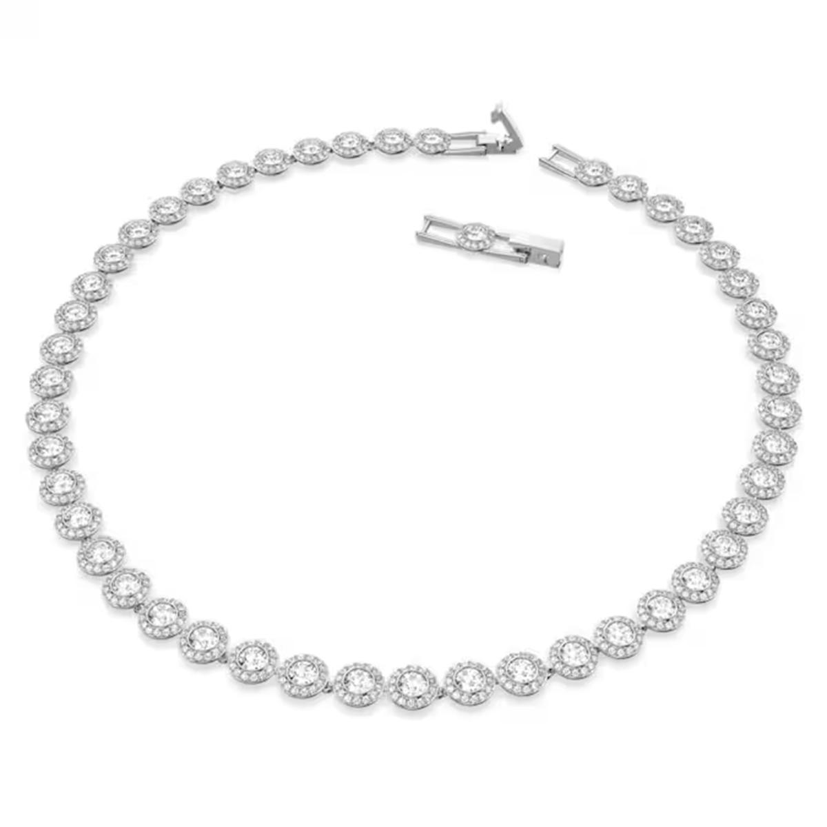 1 Stück S925 Silber Rundes Schmuckset, Einzigartige Ohrringe, Armband, Halskette, Für Tägliche Anlässe, Partys und Bankette SILVER white
