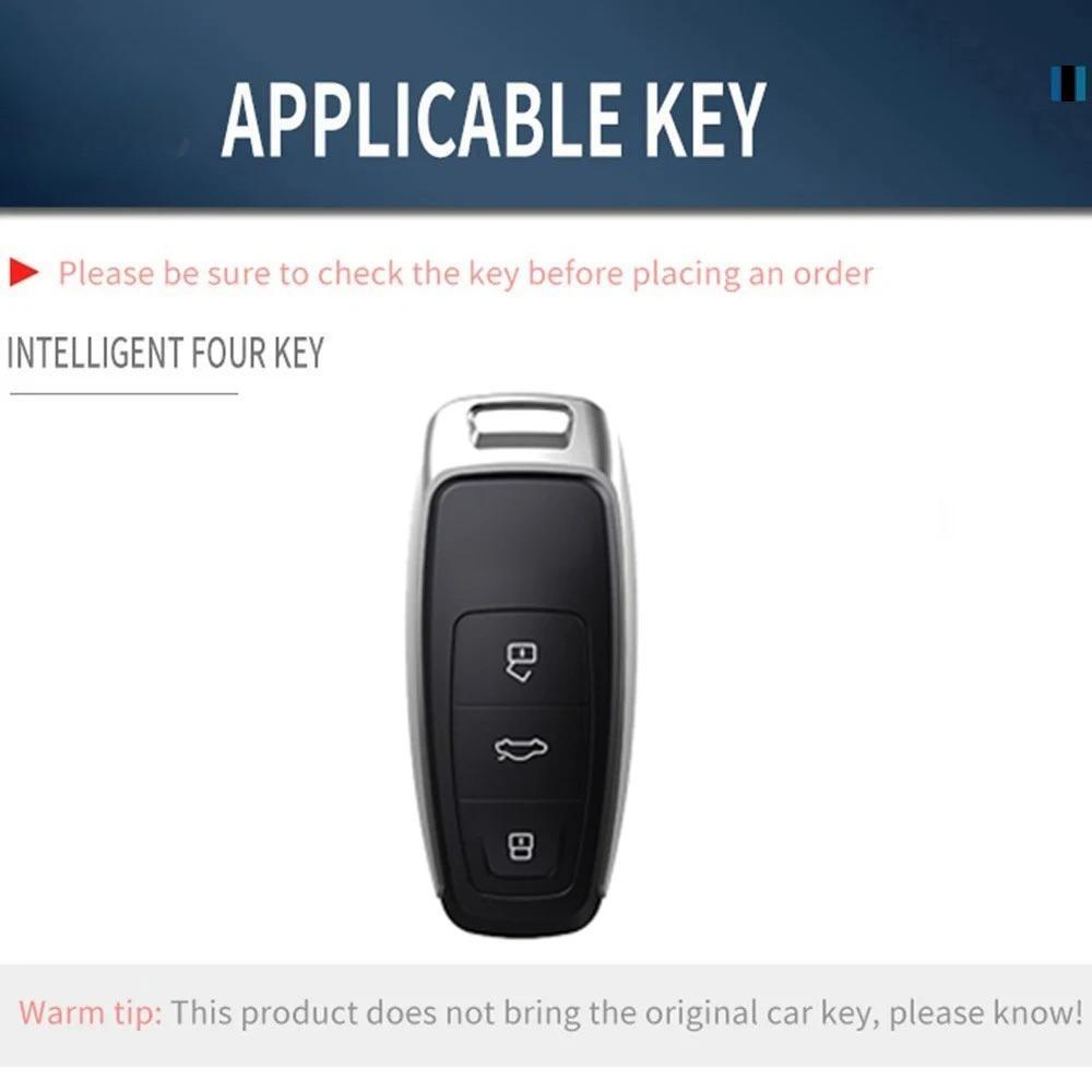 ABS Carbon Autoschlüssel Etui Hülle Tasche Schale Q8 RSQ8 A6 C8 S6 RS6 A7 S7 RS7 A3 8Y A8 D5 4N RS E-tron GT Q4 Q7 4M Zubehör