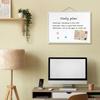 Portable Dry Erase Board with 3 Markers & 4 Magnets Wall Mounted Whiteboard Double-Sided Magnetic Graffiti Drawing Board