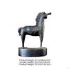 Standing Horse Statue Modern Carved Ornament for Art Lovers, Clean Design Aficionados,