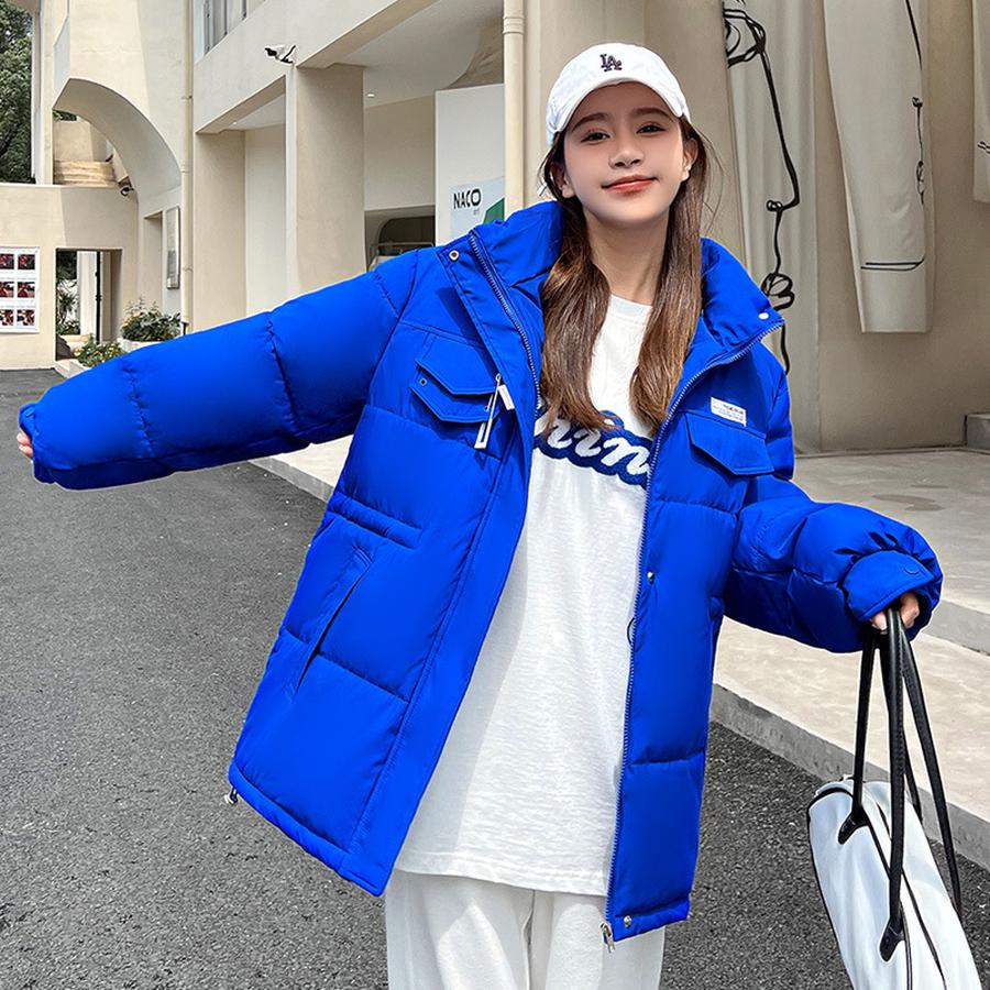 Women's Down Cotton Jacket Winter New Style Trendy Korean Fashion Short Sleeve Plus Size Coat