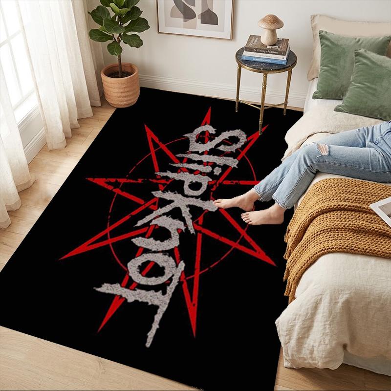 Metal Band Living Room Nonslip Area Rug Soft Carpet For Bedroom Game Playroom Sofa Office Home Decor Doormat Christmas Gift C92950