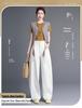 2026 Spring Korean Style High-Waisted Wide-Leg Chic Casual Pants