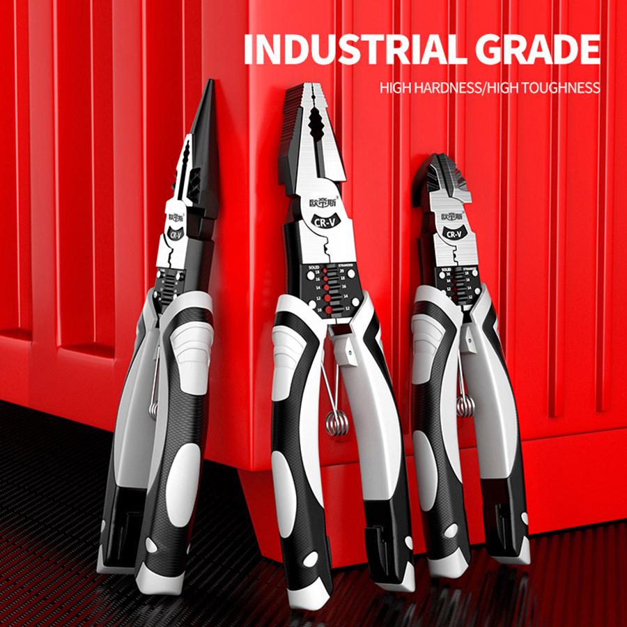 

Плоскогубцы для обжима проводов, многофункциональные кусачки для зачистки проводов, наборы щипцов-щипцов для электриков с диагональными игольчатыми носами