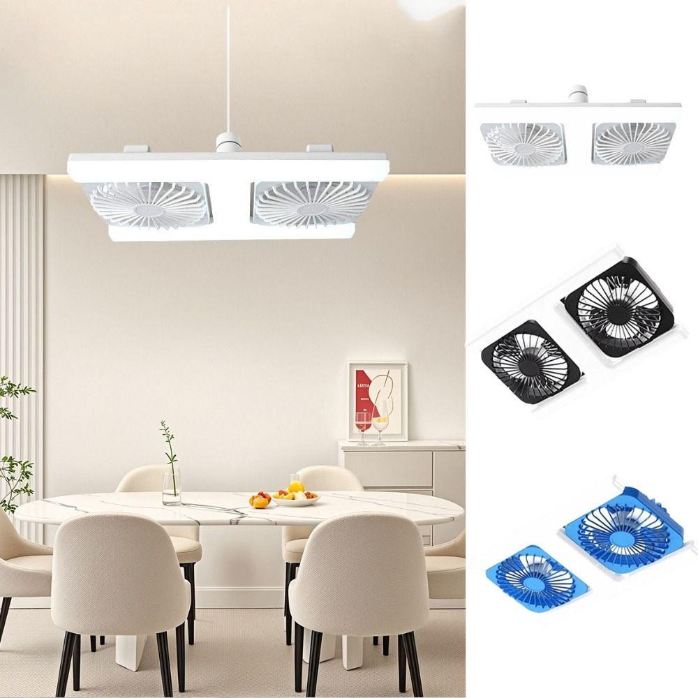 60W Power LED Deckenventilator Doppelblatt Fernbedienung Ventilator Super Wind Doppelreihenventilator Heimgebrauch
