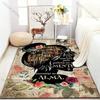 Bücherregal Zeitung Blumen Gedruckter Teppich für Schlafzimmer Wohnzimmer Bettseite Sofa Bodenmatte Moderne Heimdekoration Bereichsteppich