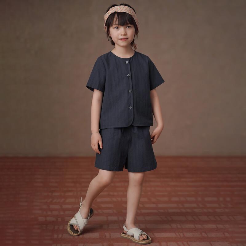 Hacikis Kids' Indigo Tencel Summer Wear