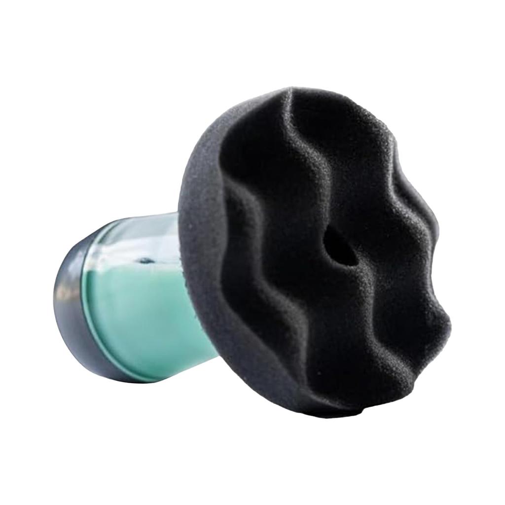 Tire Gloss Applicator Pad For Car Tire Shine Spray Smooth No Burrs Long Handle Tire Shine Applicator Reusable Tire Gloss Sponge Applicator Pad Kit