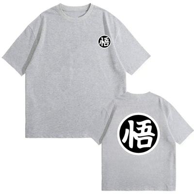 Sommermode Anime Son Goku T-Shirt Baumwolle Kurzarm Tops T-Shirt Locker Übergroß Lässige T-Shirts Herrenbekleidung
