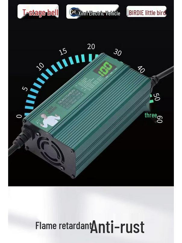 Hochleistungs-Elektroladegerät für 48V/60V/72V Blei-Säure-Vierräder und Dreiräder