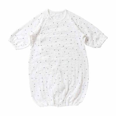 De Made In Japan Star Pattern All Star Dress All Jersey Striped Jacquard Snap Baby Clothes [Cream Coco] Two-Way Spring/Summer [Crotch