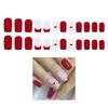 Valentine Press on Nail Square Fake Nail Glossy Design False Nail Full Cover Artificial Acrylic Nail 24pcs 12Sizes