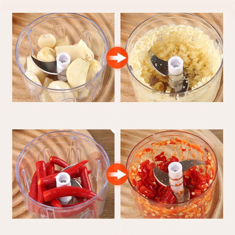 Durable Garlic Chopper Portable Vegetable Crusher Electric Garlic Chopper  Household Cooking