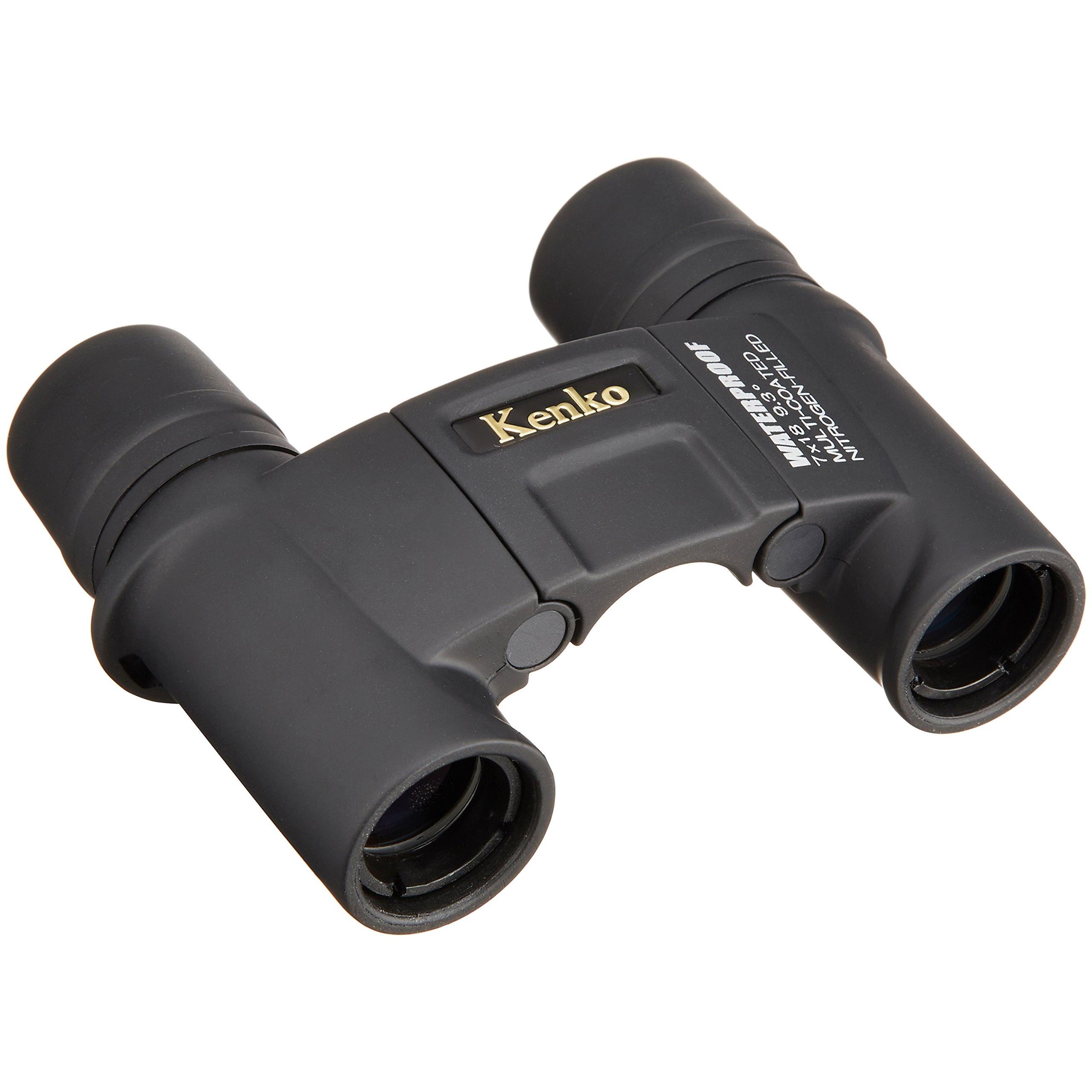

Kenko NEW SG 7x18 DH SGWP Waterproof Binoculars, 7x Magnification, 18mm Lens, Roof Prism, Free Focus, Black BN-101171
