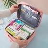 Zippered First Aid Bag Medication Organizer Emergency Pouch Carrier