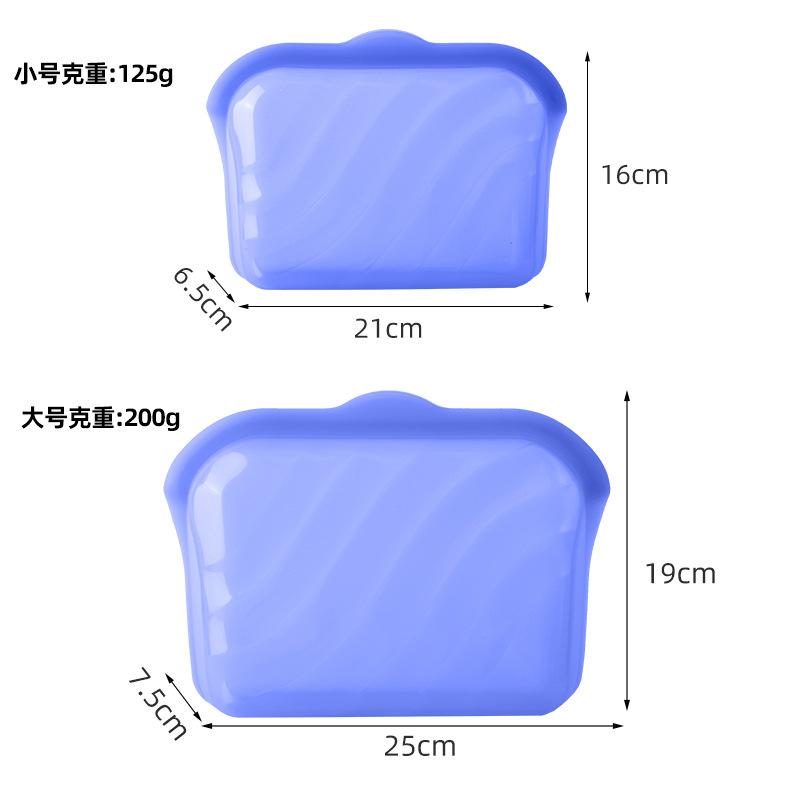 

Харчові силіконові пакети для зберігання, багаторазовий герметичний пакет для кемпінгу та кухні small and large