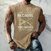 Canotta Casual da Uomo Senza Maniche Vestibilità Larga Maglietta da Palestra Grafica Stampata Allenamento Palestra Leggera Comoda Abbigliamento Estivo