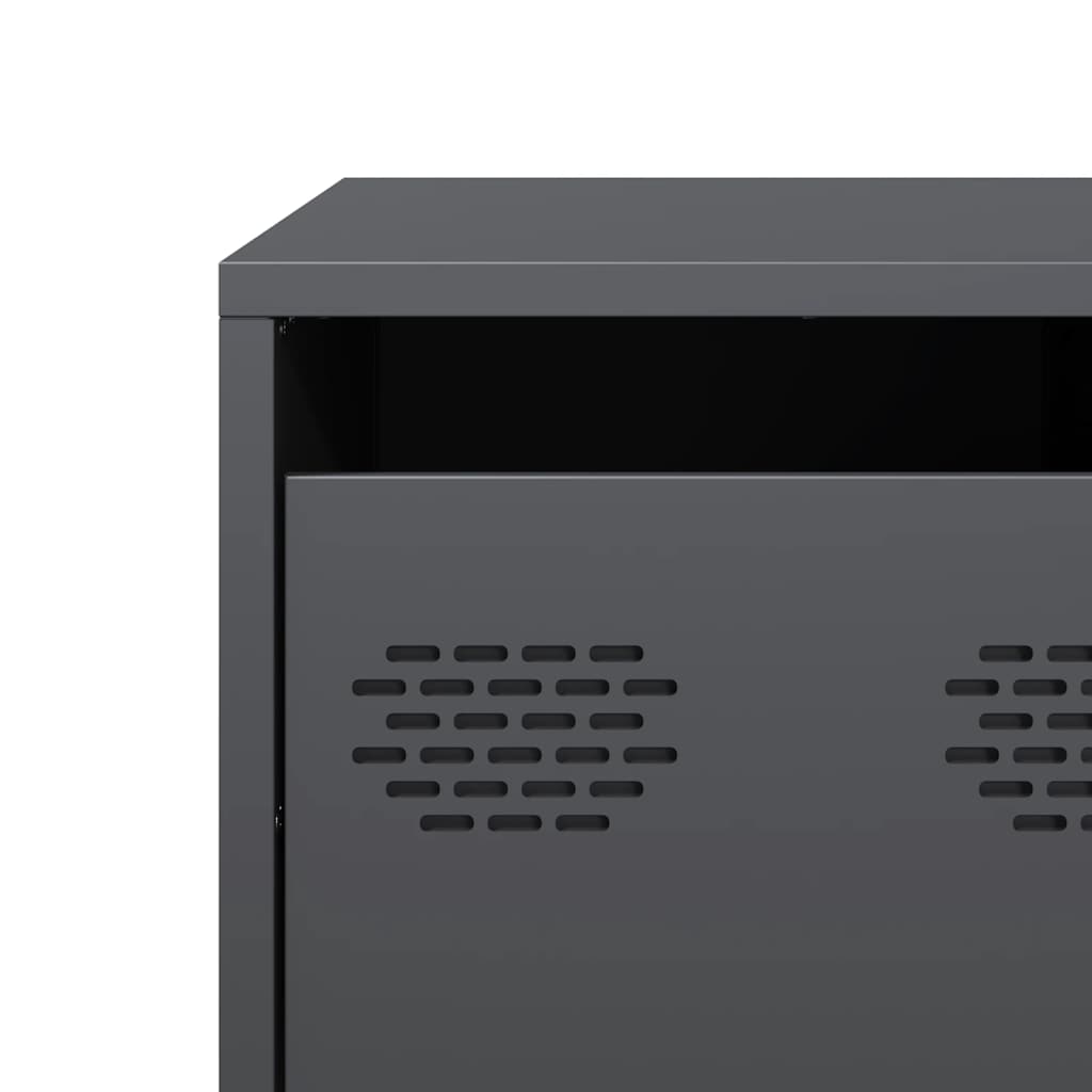 Coffee Table Anthracite 68.5 X 50 X 43.5 Cm Cold Rolled Steel